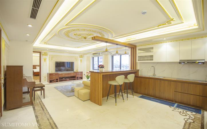 Căn hộ 2 ngủ 150m2 nội thất mới cho thuê phố Kim Mã Thượng