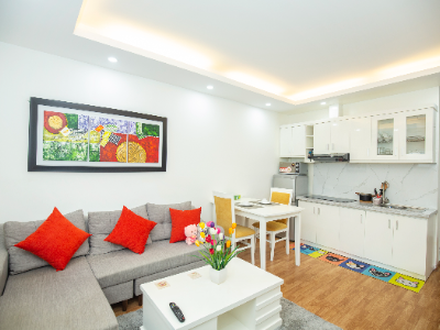 Cho thuê căn hộ 1 ngủ phố Đào Tấn, Linh Lang, Kim Mã gần Lotte, dịch vụ tiện nghi, nội thất mới