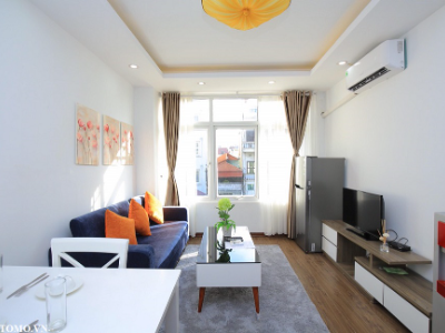 1 bedroom apartment for rent on Linh Lang street, nice view, new furniture, near lotte