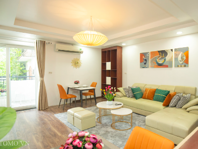 Cho thuê căn hộ 1 ngủ phố Kim Mã gần Lotte, dịch vụ tiện nghi, nội thất mới
