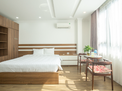 Toà nhà căn hộ phố Liễu Giai, Linh Lang cho thuê căn hộ 1 ngủ, gần Lotte.