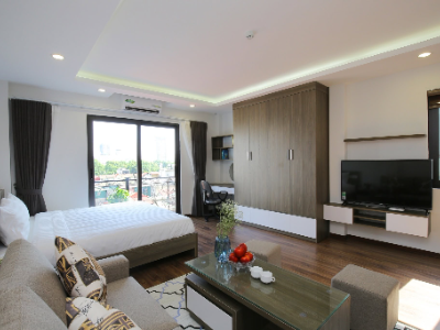Tòa nhà Sumitomo có căn hộ dịch vụ cho thuê 1 ngủ tại phố đào tấn