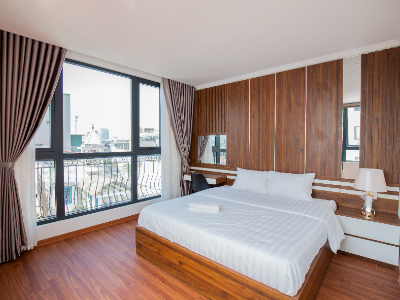 Cho thuê căn hộ dịch vụ 47 Linh Lang nội thất mới view siêu đẹp