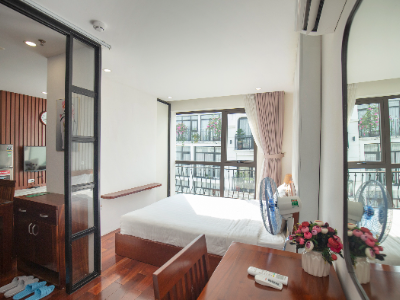 CHO THUÊ CĂN HỘ DỊCH VỤ 1PN  ĐÀO TẤN, BA ĐÌNH FULL NỘI THẤT MỚI  VIEW ĐẸP  GẦN LOTTE
