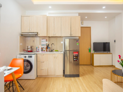 Newly furnished 1-bedroom apartment for rent on Linh Lang Street, near Lotte.