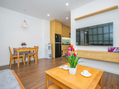 Cho thuê căn hộ 1 ngủ phố Phan Kế Bình gần Lotte, dịch vụ tiện nghi, nội thất mới