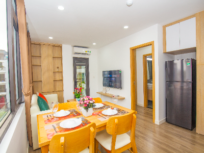 Serviced apartment for rent at 81 Linh Lang – new furnishings, stunning view.