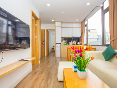  Căn hộ dịch vụ 850 USD/tháng - 2 PHÒNG NGỦ | 2 WC | 75m² - Mặt đường số 81 Linh Lang - full nội thất