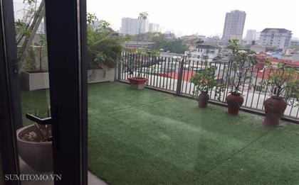 Big Balcony Apartment for rent on Phan Ke Binh, Ba Dinh, Ha Noi