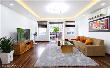 Sumi building service apartment A9, 535/19 Kim Ma for rent, view Ngoc Khanh lake