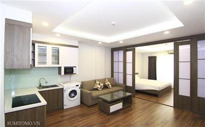 Private 1-bedroom serviced apartment for rent in Dao Tan street, near lotte center