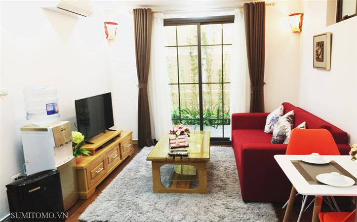 1 bedroom serviced apartment for rent in Dao Tan street (76 Linh Lang) near Lotte, Japanese embassy