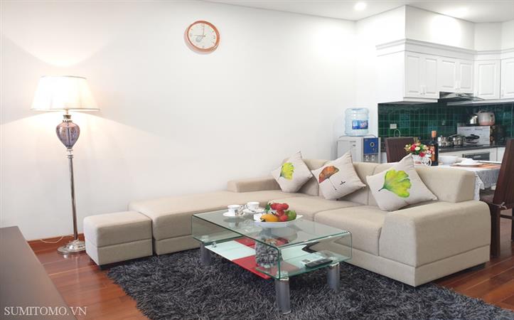 2 bedroom serviced apartment 535 Kim Ma for rent, nice view, near Lotte, Daewoo, Thu Le lake, Ngoc Khanh lake, Japanese embassy