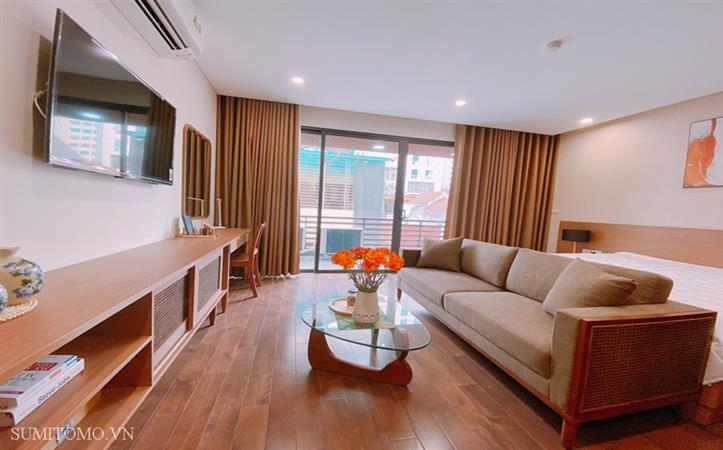 Serviced apartment for rent in Lieu Giai, near Lotte, metropolis, Japanese embassy
