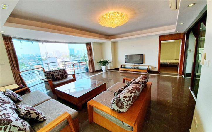 Spacious apartment with 3 bedrooms, nice decor on Doi Can street