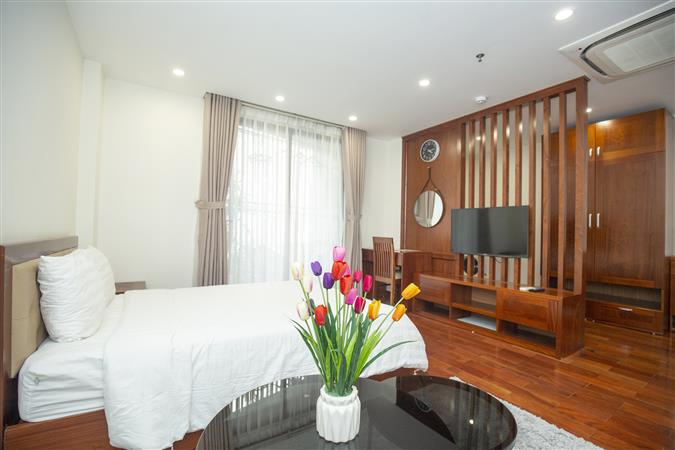 1 bedroom serviced apartment for rent, new furniture, nice view, near Lotte