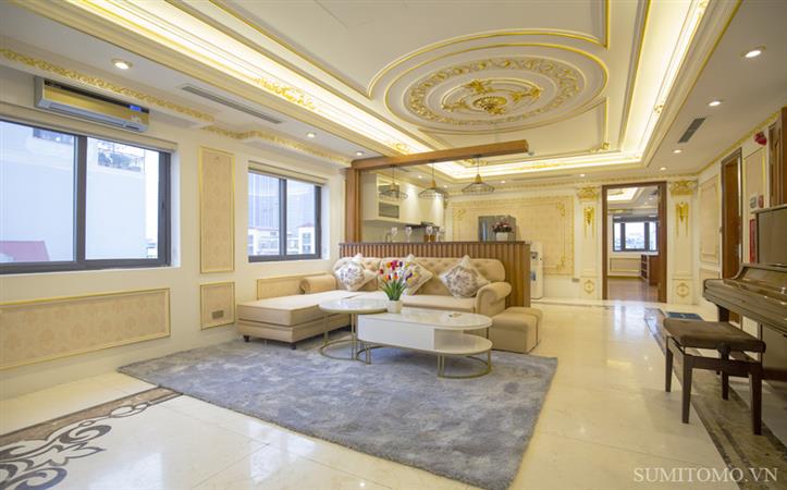 Căn hộ 2 ngủ 165m2 nội thất mới cho thuê phố Kim Mã Thượng