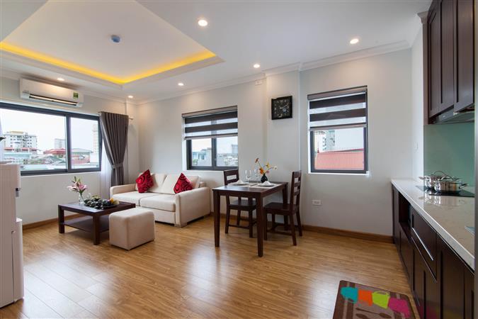 1 bedroom layout 01 for rent at Kim Ma Thuong Str, nice and bright