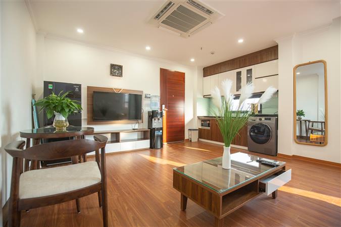  apartment for rent on 47 Linh Lang street near Lotte, convenient service, new furniture