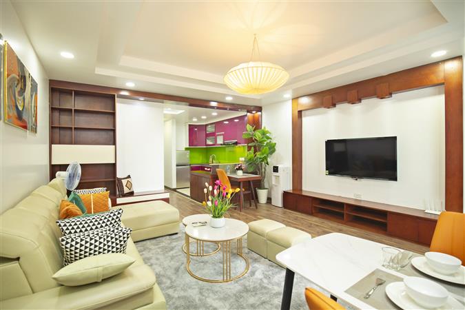 Tòa nhà Sumitomo cho thuê căn hộ dịch vụ 1 ngủ 50- 55m2 tại kim Mã , gần Lotte