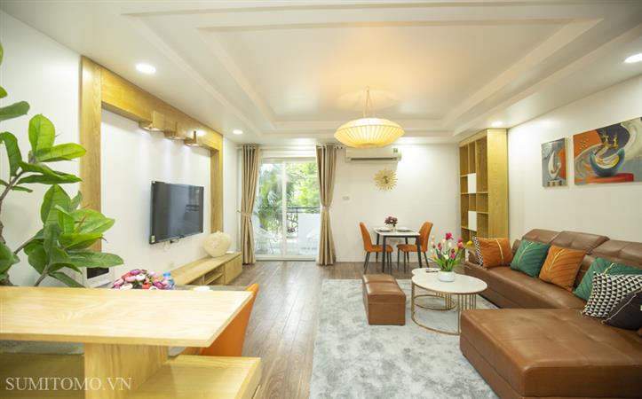 Tòa nhà Sumitomo cho thuê căn hộ dịch vụ 1 ngủ 50- 55m2 tại kim Mã , gần Lotte