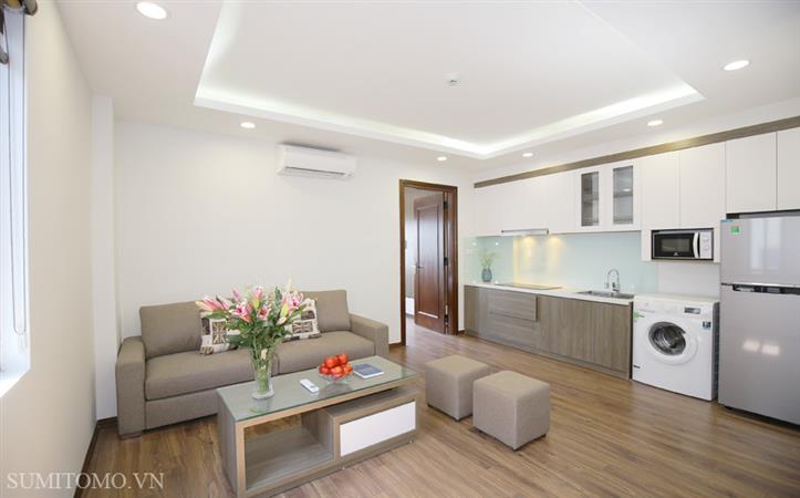 Very nice and modern studio apartment for rent on Dao Tan street, Ba Dinh dist, Hanoi